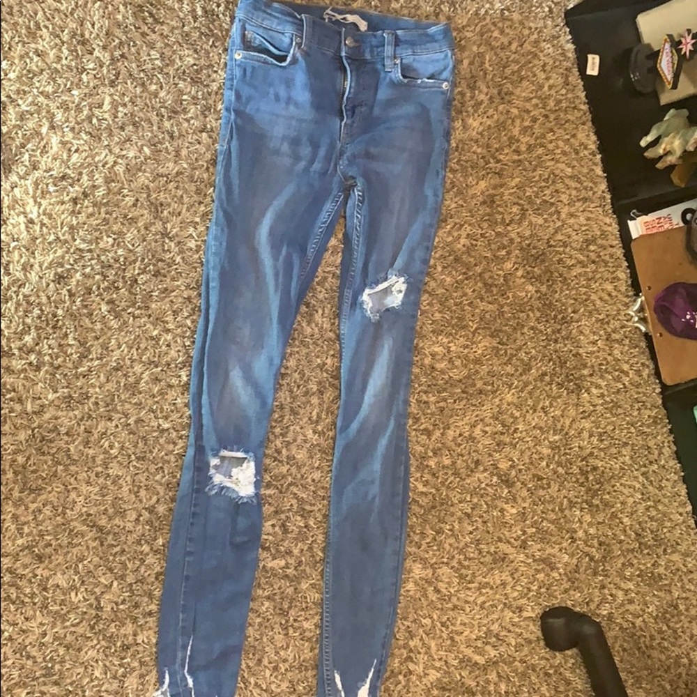 Blue free people jeans